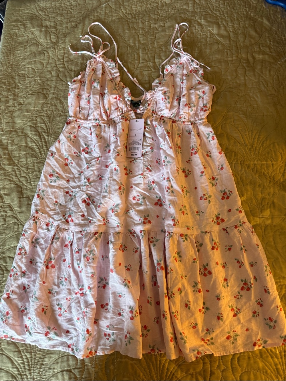 Pink Floral Tiered Sundress with Adjustable Straps